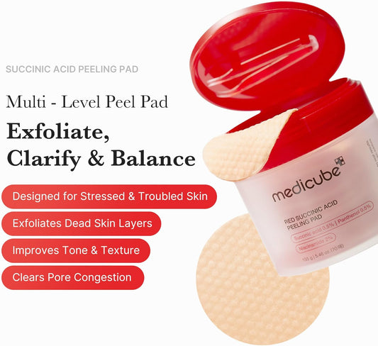 medicube Red Succinic Acid Peeling Pad 155g (70pads)