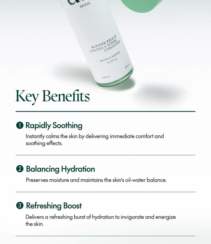 Purito SEOUL Wonder Releaf Centella Toner Unscented 200ml