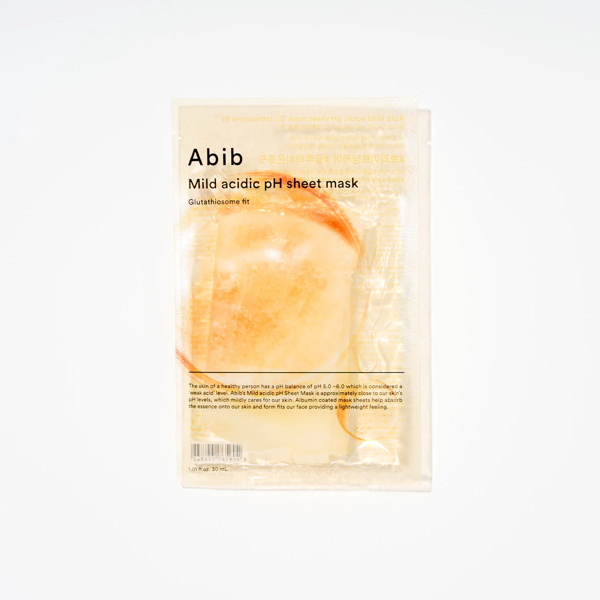 ABIB Mild Acidic pH Sheet Mask Glutathiosome Fit (x5 Masks)