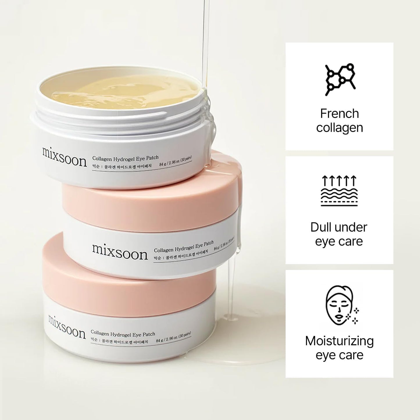 mixsoon Collagen Hydrogel Eye Patch 84g (30pairs)
