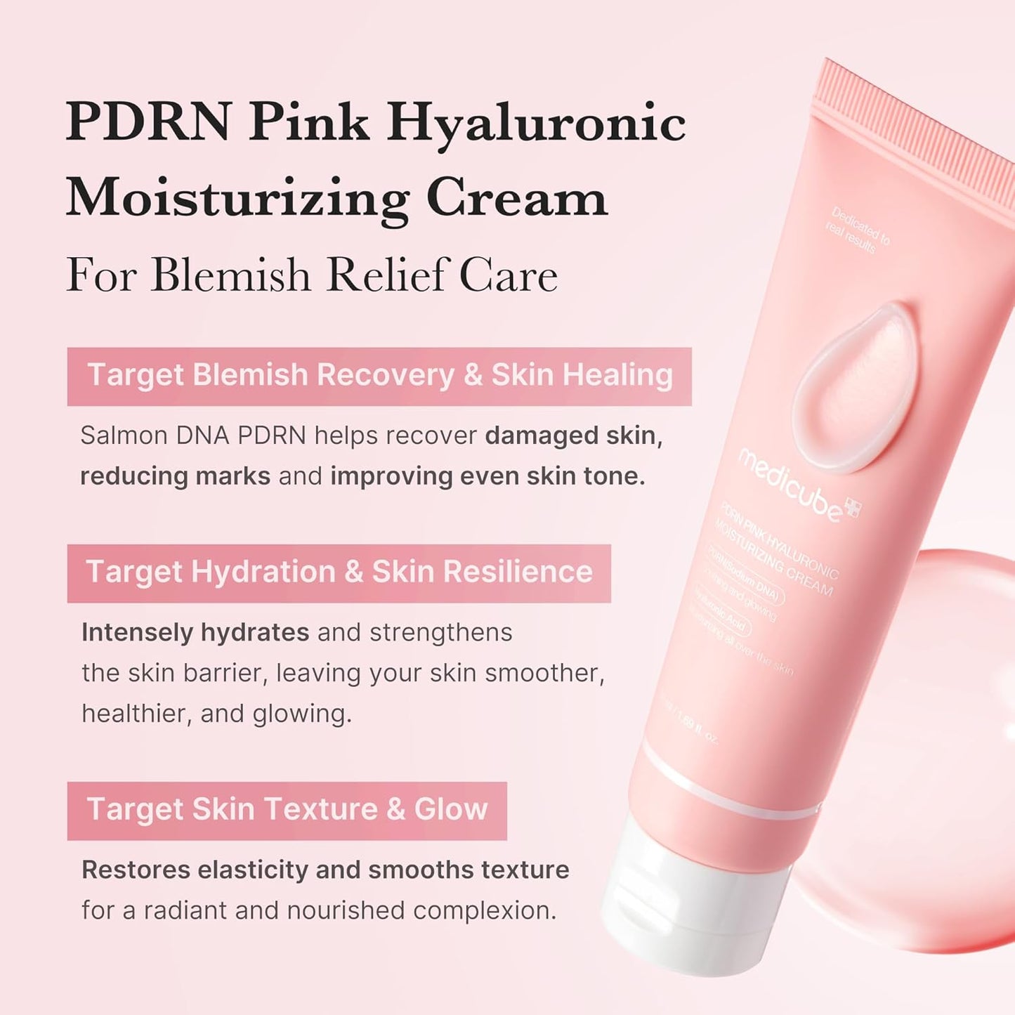 medicube PDRN Pink hyaluronic moisturizing Cream 50ml